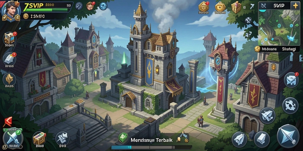Tampilan gameplay 7SVIP yang seru dan mendebarkan dalam pertahanan menara.