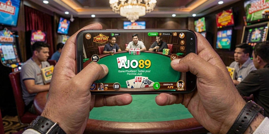 Tampilan gameplay AJO89 dengan interface yang menarik dan gameplay yang seru.