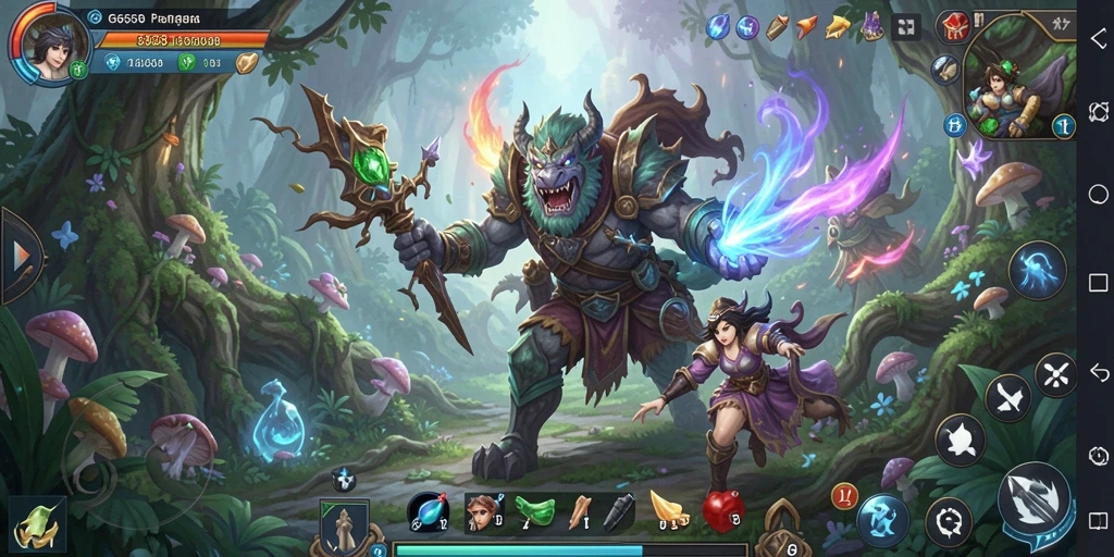 Tampilan gameplay G668 dengan petualangan RPG yang seru.