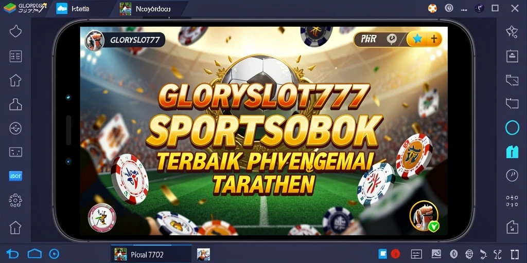 Screenshot GLORYSLOT777 menampilkan pengalaman taruhan olahraga yang seru.