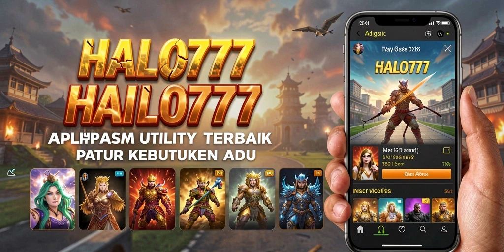 Tampilan aplikasi HALO777 yang intuitif dan mudah digunakan.
