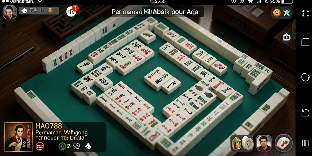 Tampilan menarik dari gameplay Mahjong HAO788 yang menantang.