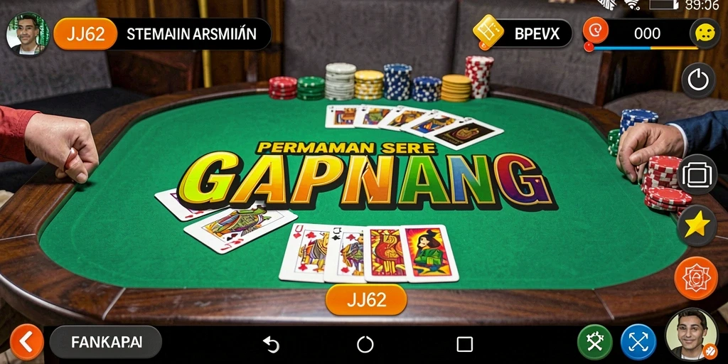Gameplay seru dalam permainan Gaple JJ62.