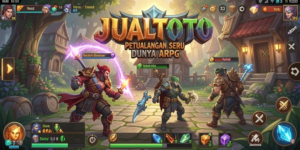 Screenshot gameplay JUALTOTO yang menunjukkan pertempuran mendebarkan.