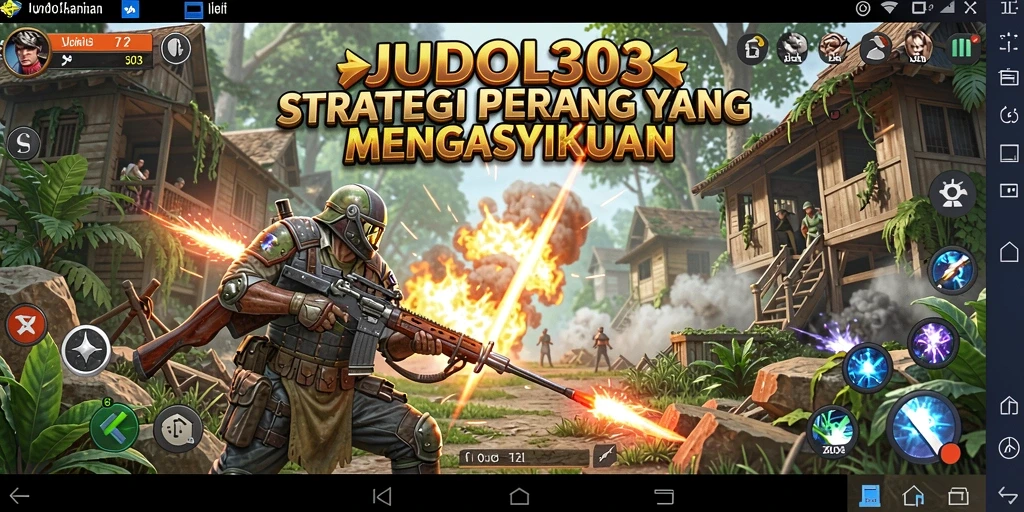 Tangkapan layar JUDOL303 menampilkan pertempuran strategis dengan unit yang beragam.