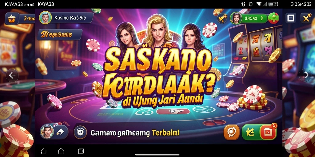 Tampilan menarik dari gameplay KAYA33 di aplikasi Kasino.