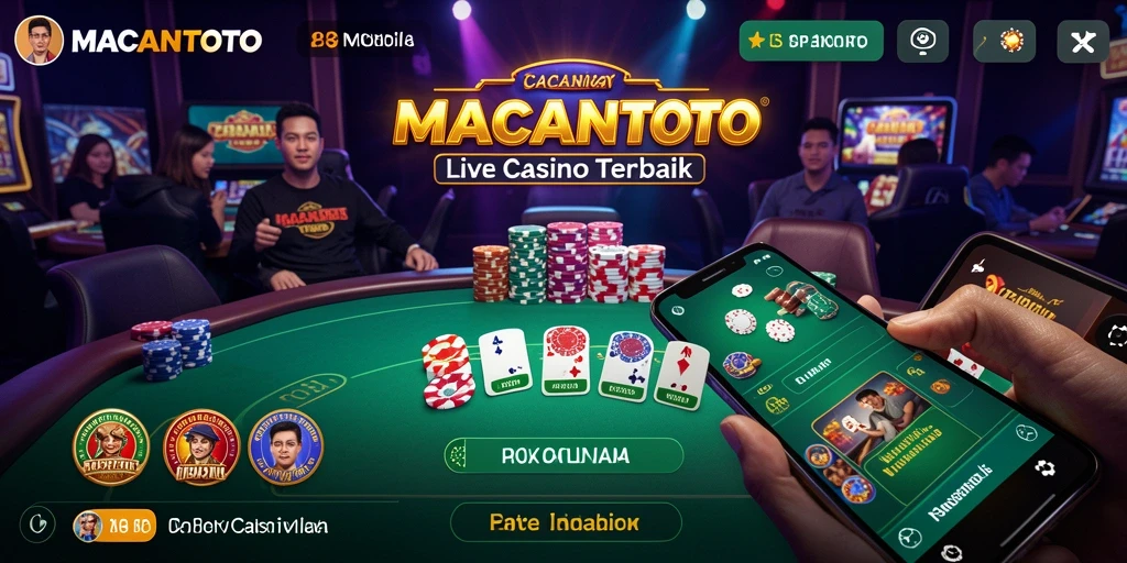 Tampilan menarik dari gameplay Live Casino di MACANTOTO.