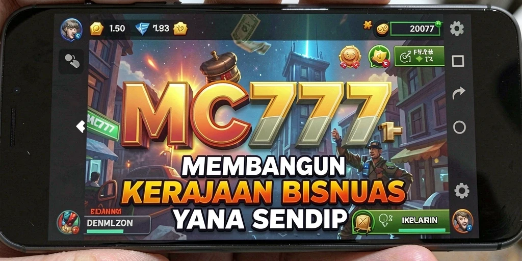 Tampilan gameplay MC777 dengan elemen Tycoon yang menarik.