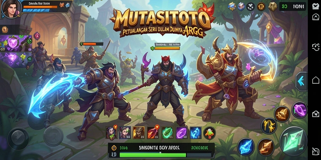 Tangkapan layar gameplay MUTASITOTO menampilkan pertarungan yang intens dan aksi seru.
