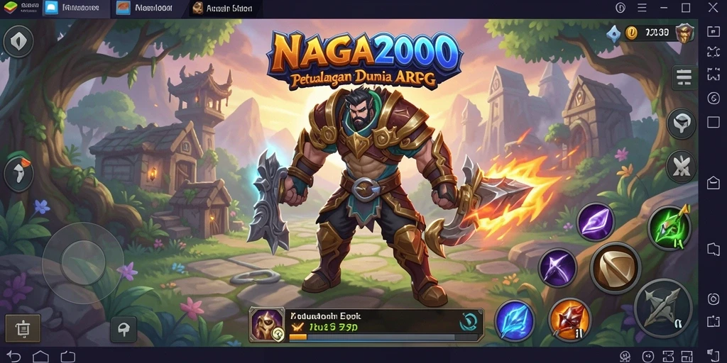 Tampilan gameplay seru dalam NAGA2000 dengan pertarungan yang intens.