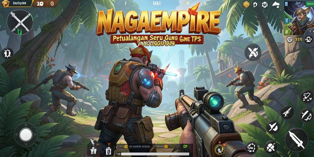 Tangkapan layar menunjukkan aksi mendebarkan dalam game TPS NAGAEMPIRE.