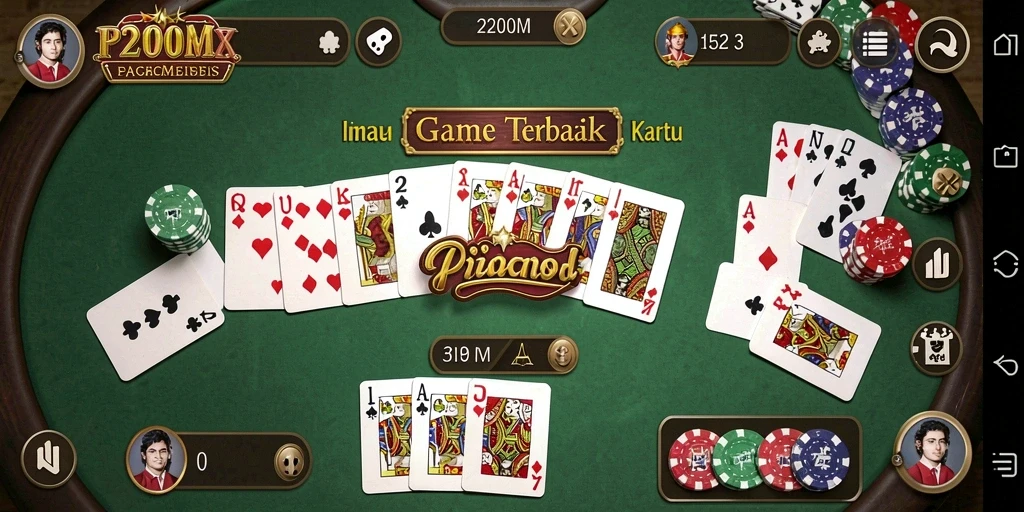 Tampilan menarik dari gameplay P200M dalam permainan Domino.