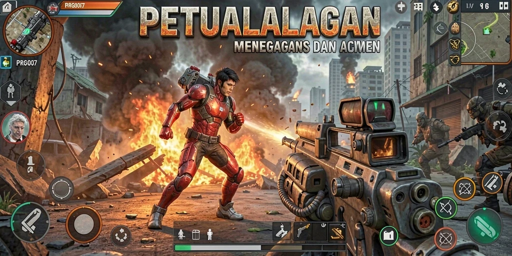 Tampilan gameplay PRG007 yang penuh aksi dan menegangkan.