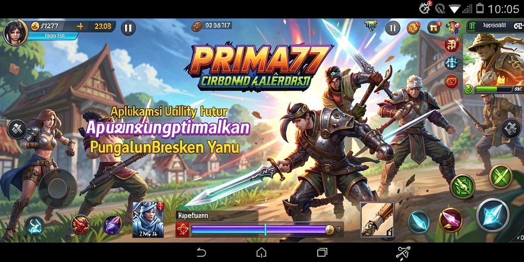 Tampilan utama PRIMA77 dengan fitur pengingat dan monitor data.