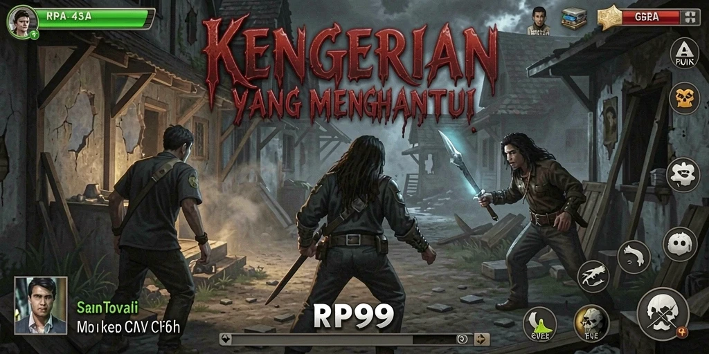 Tampilan menegangkan saat gameplay RP99 yang mengerikan.