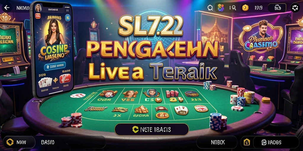 Gameplay Live Casino menarik di SL72 dengan dealer profesional.