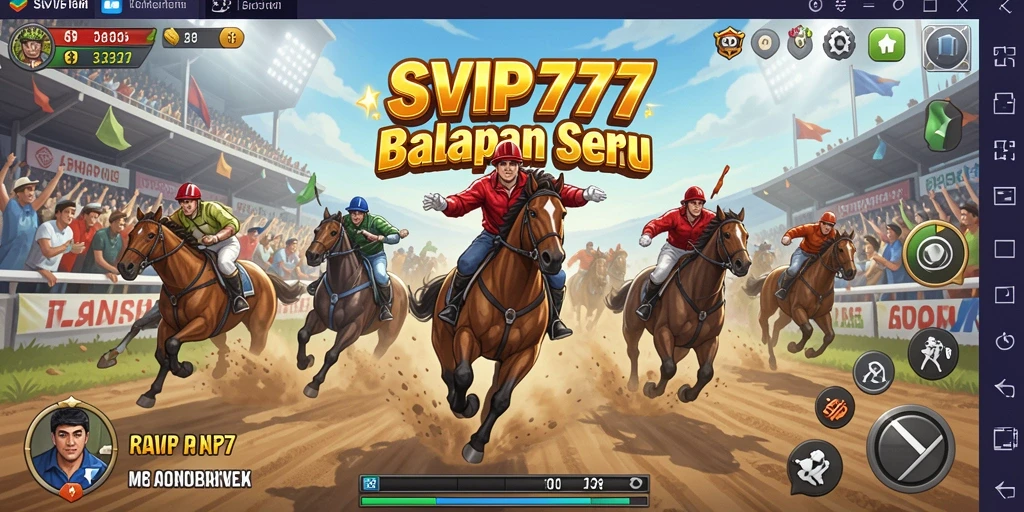 Tampilan gameplay balapan yang mendebarkan di SVIP777.
