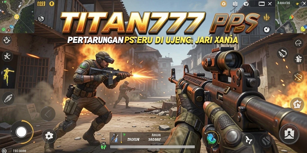 Gameplay menegangkan dalam TITAN777 dengan aksi seru di setiap sudut.