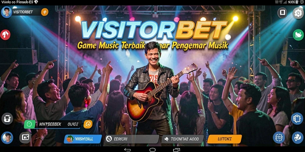 Tampilan gameplay menarik dengan berbagai tantangan musik.