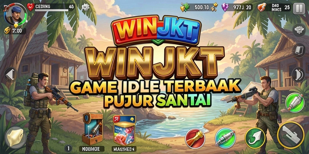 Screenshot gameplay WINJKT menunjukkan momen seru dalam pengelolaan kerajaan Idle.